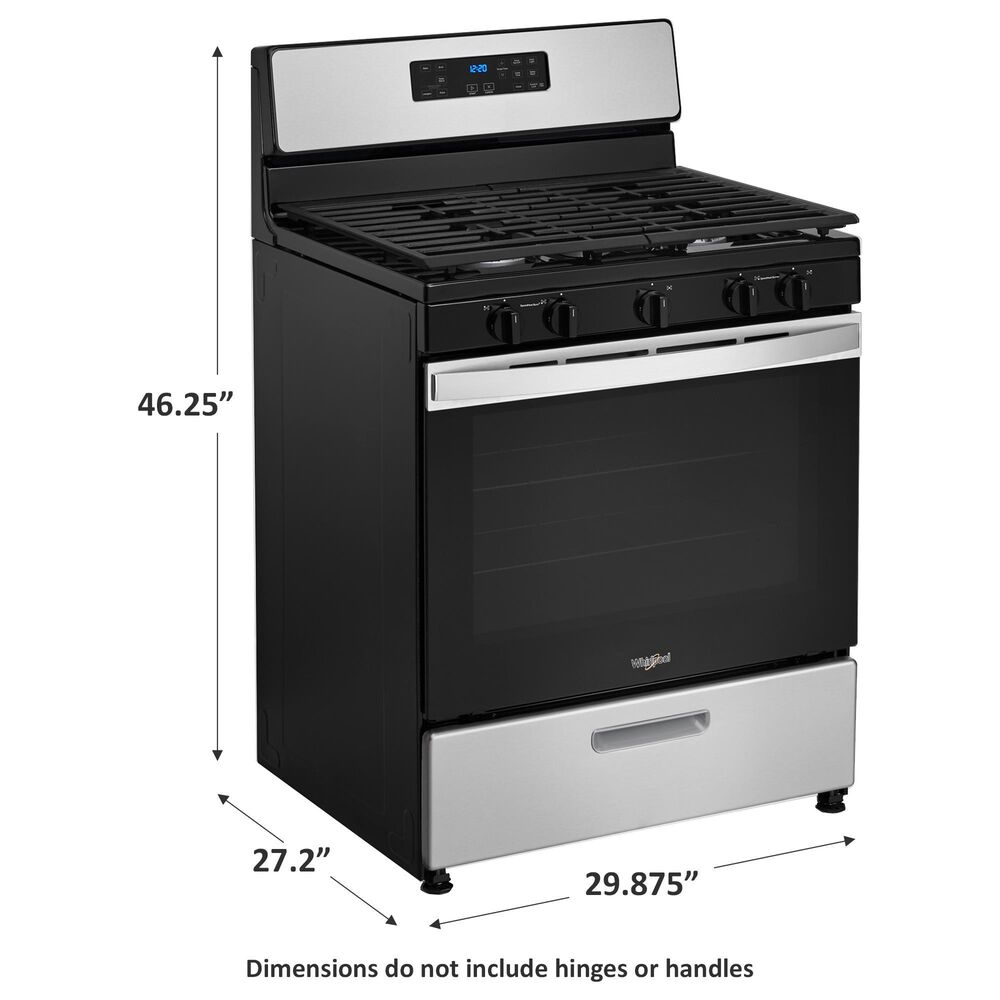 Whirlpool 30&#39;&#39; Manual Clean Gas Range, , large