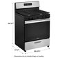 Whirlpool 30"" Manual Clean Gas Range, , large