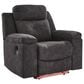 Ashley Brysonview Manual Zero Wall Recliner in Charcoal, , large