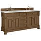 James Martin Vanities Brookfield 72" Double Bathroom Vanity in Honey Oak with 3cm Ethereal Noctis Quartz Top and Rectangular Sinks, , large