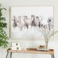Maple and Jade 40" x 30" Horse Living Room Framed Wall Art in Black, Brown, Gray and White, , large