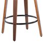 LumiSource Symphony 26" Counter Stool in Walnut and Black (Set of 2), , large