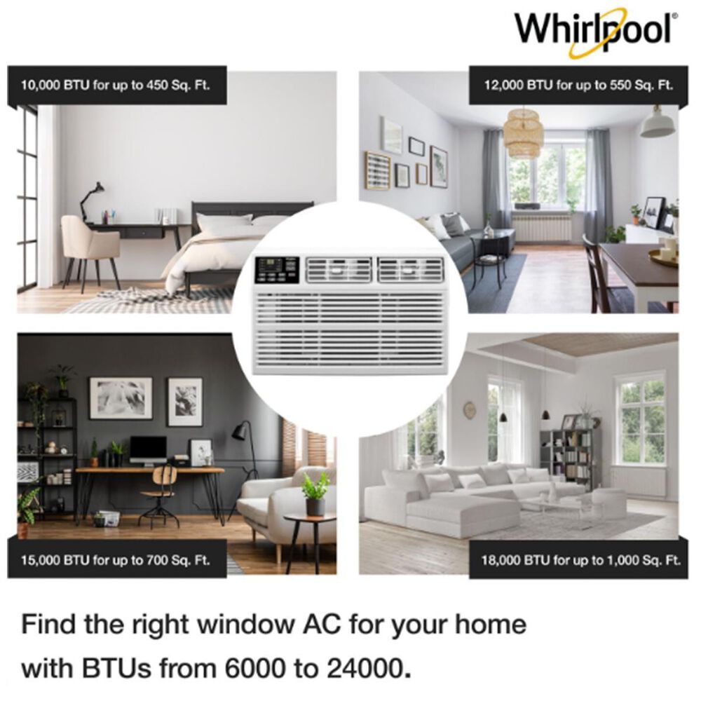 Whirlpool 10000 BTU 115V Window-Mount AC, , large