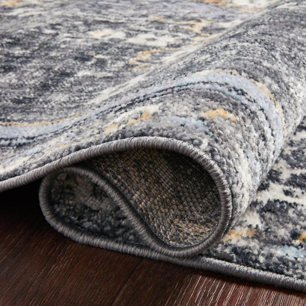 Loloi II Cassandra 2&#39;6&quot; x 7&#39;9&quot; Charcoal and Gold Runner, , large