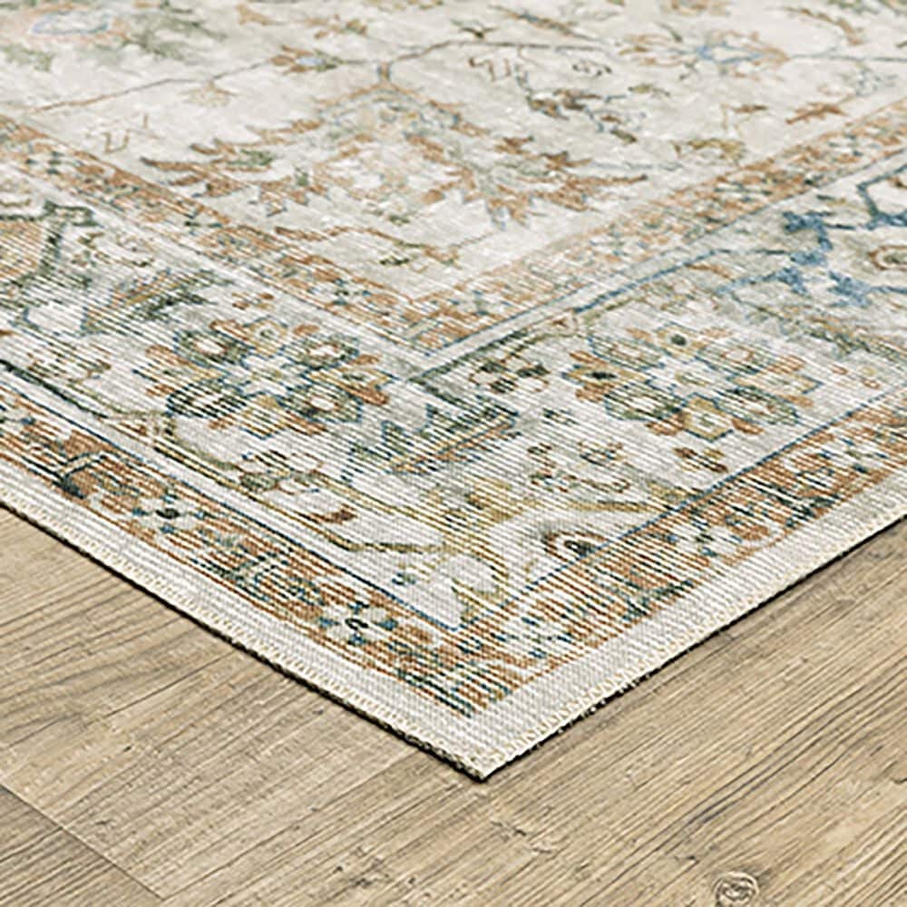 Oriental Weavers Charleston Floral Vines 7&#39;6&quot; x 10&#39; Ivory Area Rug, , large