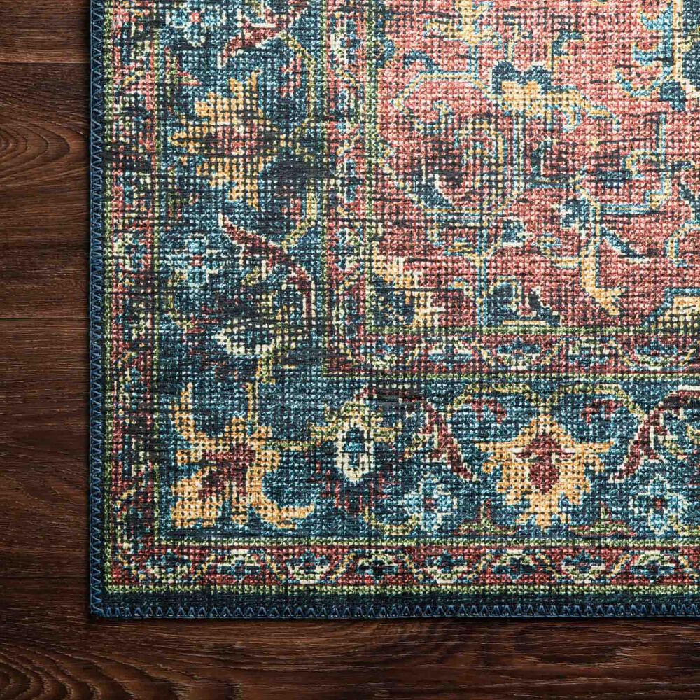 Loloi Skye 6&#39; x 9&#39; Denim and Brick Area Rug, , large