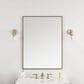 James Martin Vanities Rohe 30" Rectangular Mirror in Champagne Brass, , large