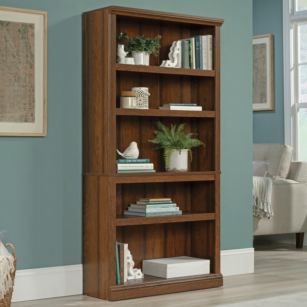 Sauder Miscellaneous Storage 5-Shelf Bookcase in Washington Cherry, , large