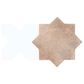 Soho Studio Malta Cotto Star and White Cross 6" x 6" Porcelain Tile Kit, , large