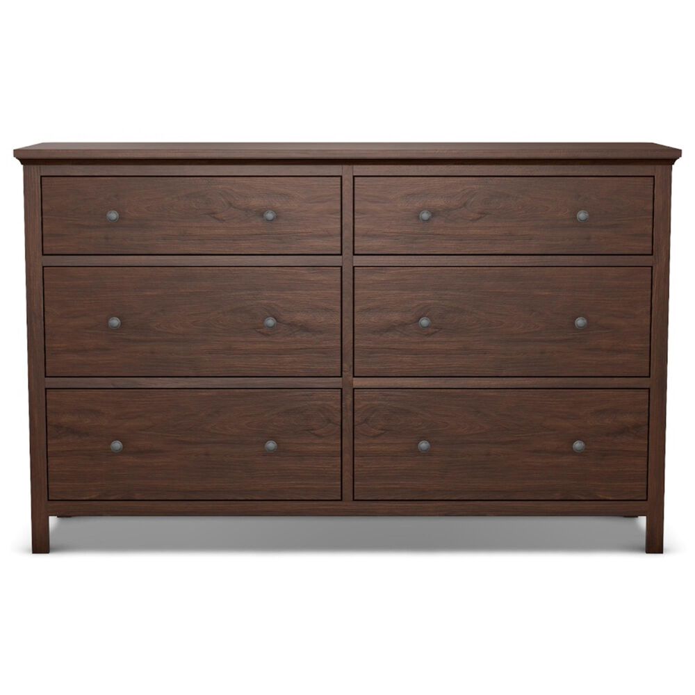 Archbold Furniture Heritage 6 Drawer Dresser Only in Brown Mahogany, , large