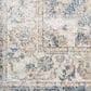 Nourison Astra Machine Washable 2"2" x 8" Grey and Blue Runner, , large