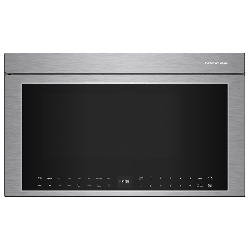 KitchenAid 2-Piece Kitchen Package with 6.7 Cu. Ft. Freestanding Electric Range and 1.1 Cu. Ft. Over-The-Range Microwave Oven in Stainless Steel, , large