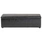 Baxton Studio Dennehy Storage Ottoman in Black, , large