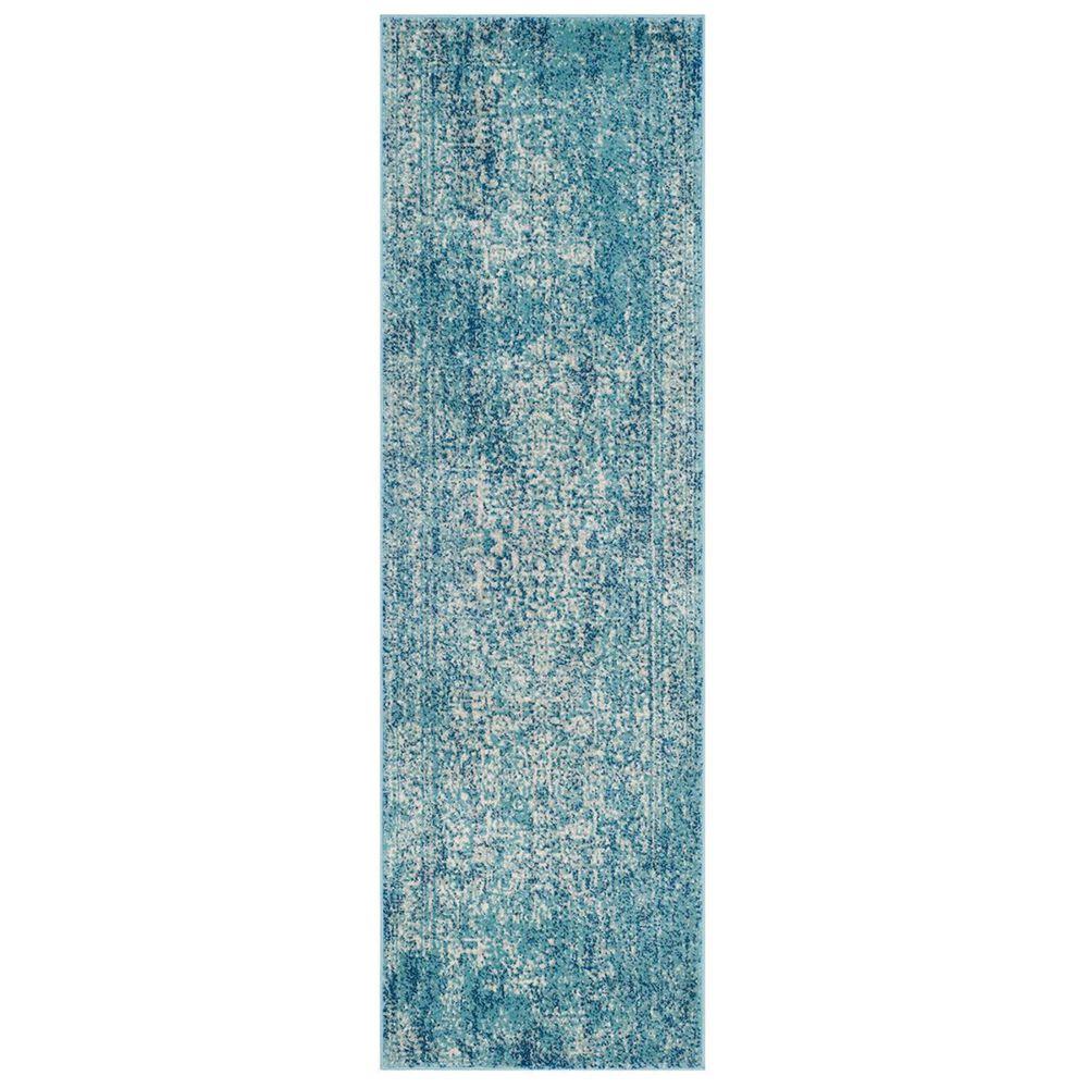 Safavieh Evoke EVK256C 2&#39;2&quot; x 15&#39; Blue and Ivory Runner, , large