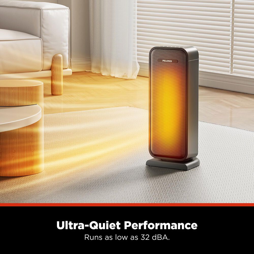 Pelonis Indoor Space Heater with 75 Degree Oscillation &amp; Remote, , large