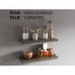 Hearth and Haven Ecco32" Floating Wall Shelf with Space-Saving Design in Olive (Set of 2), , large