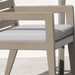 Homestyles Sustain Patio Dining Chair with Gray Cushion in Stain Brown (Set of 2), , large