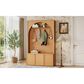 HOMLUX 4-Hook Hall Tree with Entryway Storage Bench in Natural, , large