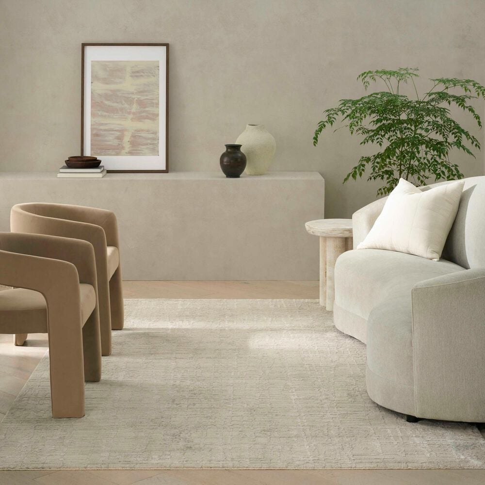 Nourison Latitude Ivory Beige 5'3" x 7'6" Area Rug, , large