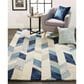 Feizy Arazad 9"6" x 13"6" Blue and Ivory Area Rug, , large