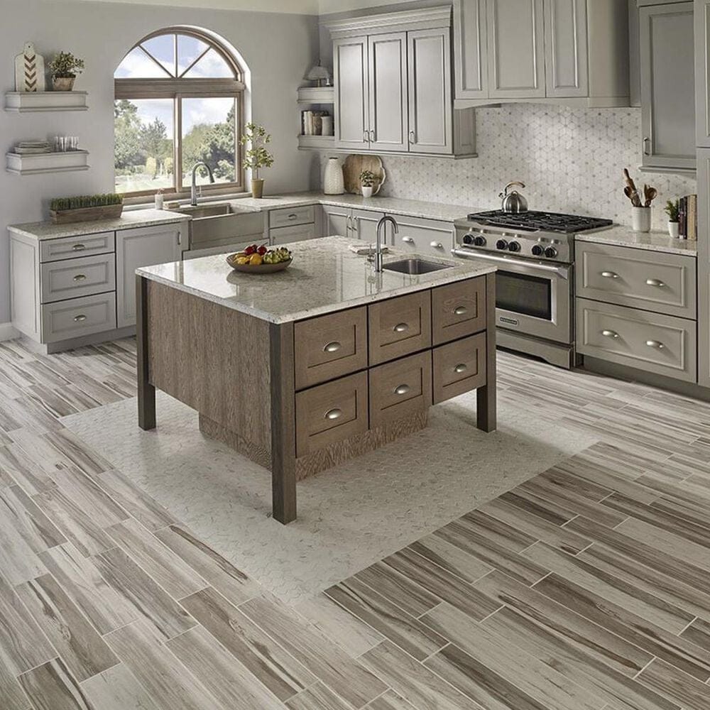 MS International Carolina Timber White 6" x 36" Ceramic Tile, , large