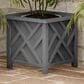 Timberlake 14.75" Lattice Design Planter Box in Gray, , large