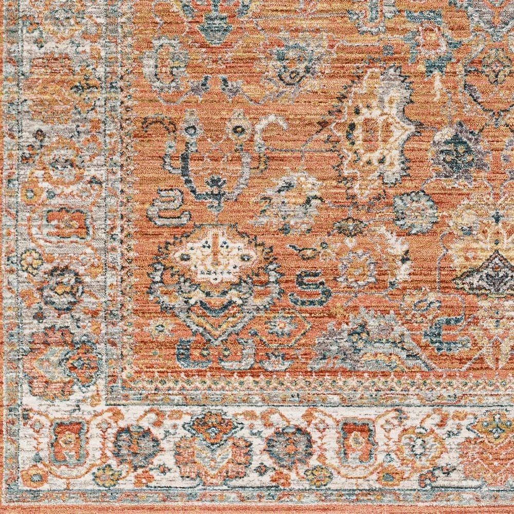 Surya Carlisle CSI2317 8&#39;10&quot; x 12&#39;6&quot; Brick Red, Off-White, Medium Gray, Olive, Dark Blue and Dark Brown Area Rug, , large