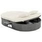 HOMLUX 2-Person Outdoor Daybed with Adjustable Backrests and Foldable Cup Trays in Beige, , large