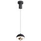 Golden Lighting Vintra LED 1-Light Pendant in Sand Black with Copper, , large