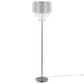 LumiSource Droplets Sleek Floor Lamp in Chrome, , large