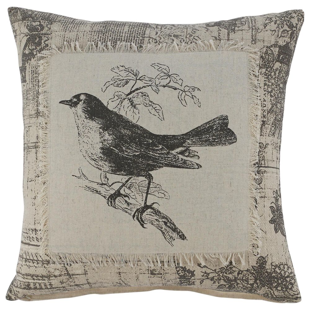 Signature Design by Ashley Monissa 20" x 20" Throw Pillow in Black and Cream, , large