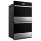 JennAir Noir 30" Smart Double Wall Oven with MultiMode and Four Racks in Stainless Steel, , large