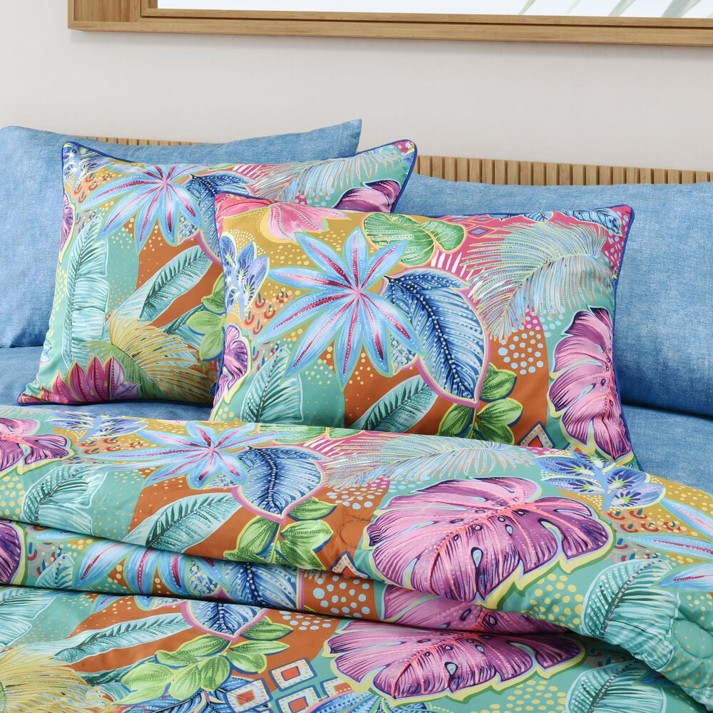 J. Queen New York Hanalei 3-Piece Full/Queen Comforter Set in Turquoise, , large