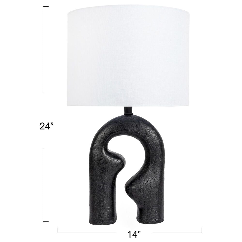 Creative Coop Sydney Abstract Table Lamp in Black, , large