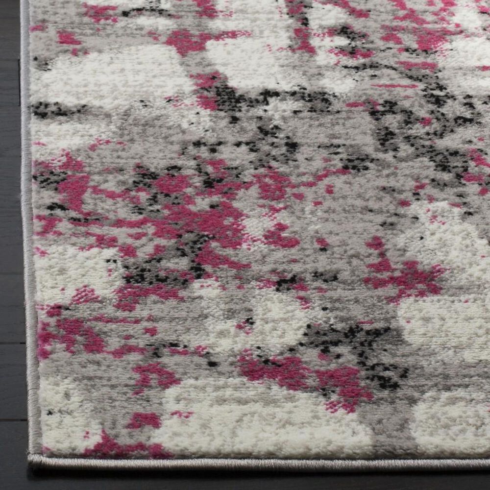Safavieh Skyler SKY193P 2&#39; x 8&#39; Gray and Pink Scatter Rug, , large