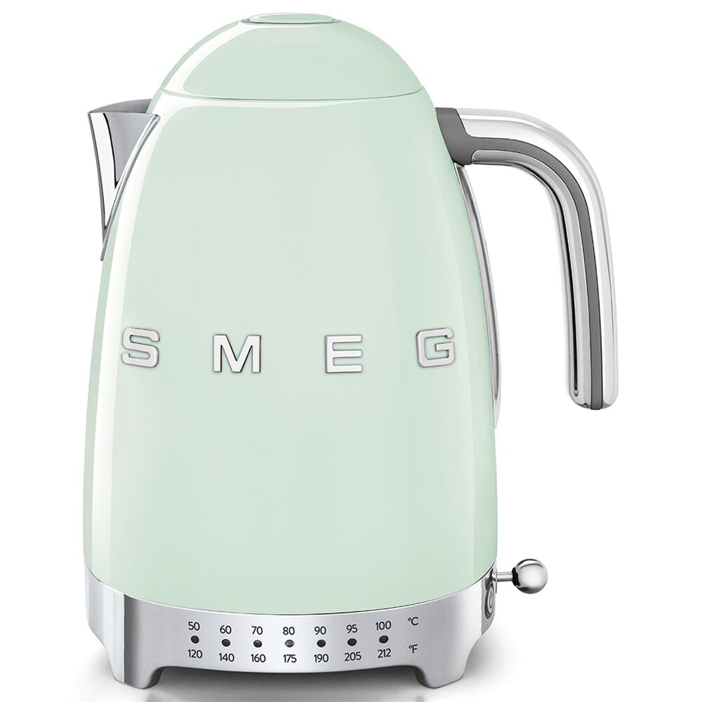 Smeg 1.7L Stainless Steel Retro Style Electric Kettle in Pastel Green, , large