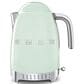 Smeg 1.7L Stainless Steel Retro Style Electric Kettle in Pastel Green, , large