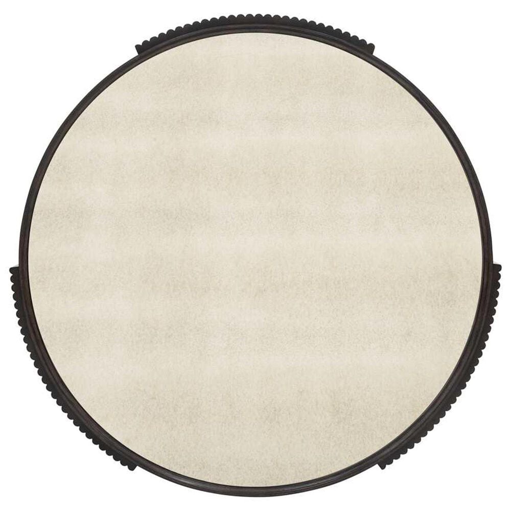 Bassett Mirror Company Rivera Coffee Table in Charcoal Oak and Gold Tinted, , large