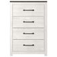 Ashley Gerridan 5-Piece Queen Bedroom Set in White and Gray, , large