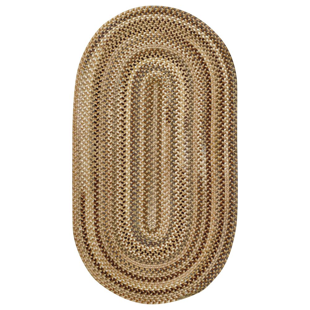 Capel Homecoming 0048-750 7' x 9' Oval River Rock Area Rug, , large