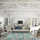 Dalyn Rug Company Seabreeze SZ6 6" x 9" Teal Area Rug, , large