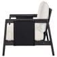 HOMLUX 2-Piece Outdoor Conversation Set with Cushions in White and Black, , large