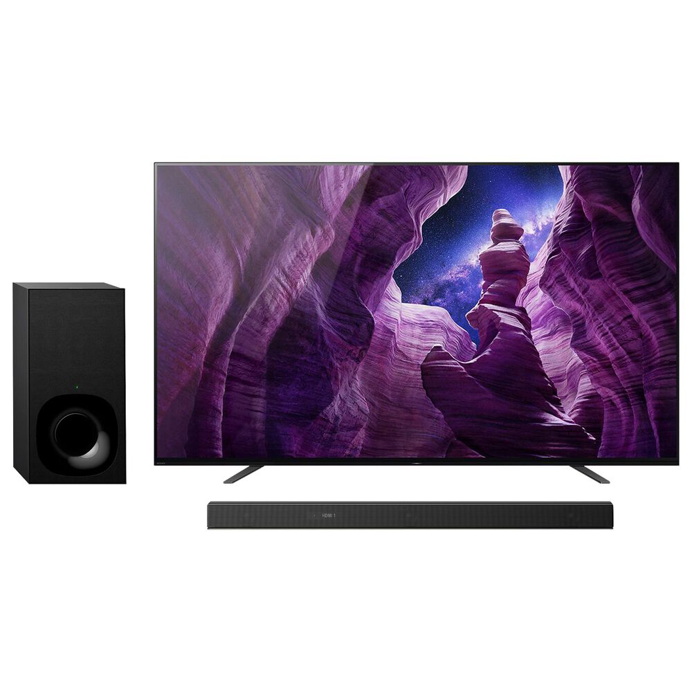 Sony 65" Class A8H 4K OLED Ultra HD with HDR - Smart TVand 3.1.2 Soundbar System, , large