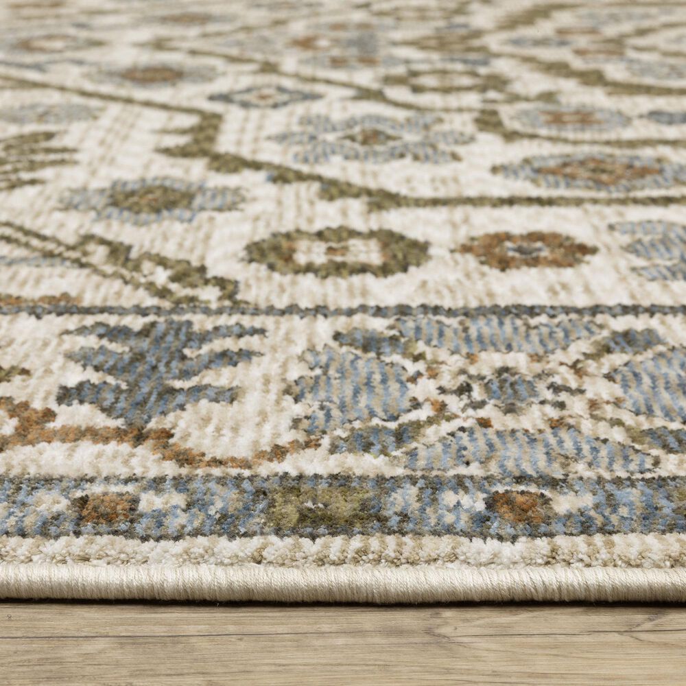 Oriental Weavers Hastings HA02I 2&#39;3&quot; x 7&#39;6&quot; Blue Runner, , large