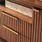 Lexington Furniture La Costa Crescent Bay 85" Media Console in Marisol and Satin Gold, , large