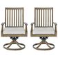 Ashley Rainier Ranch Swivel Chair in Brown (Set of 2), , large