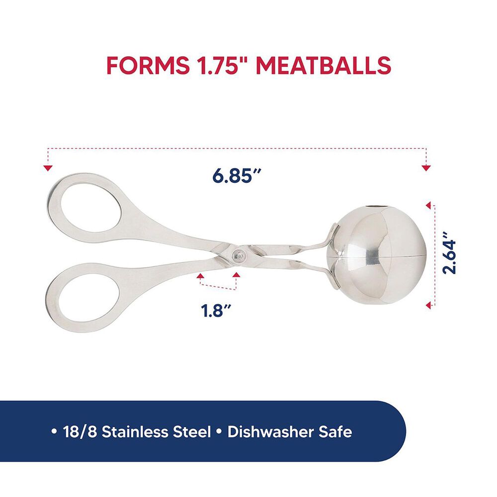 HIC Kitchen Meat Baller in Silver, , large