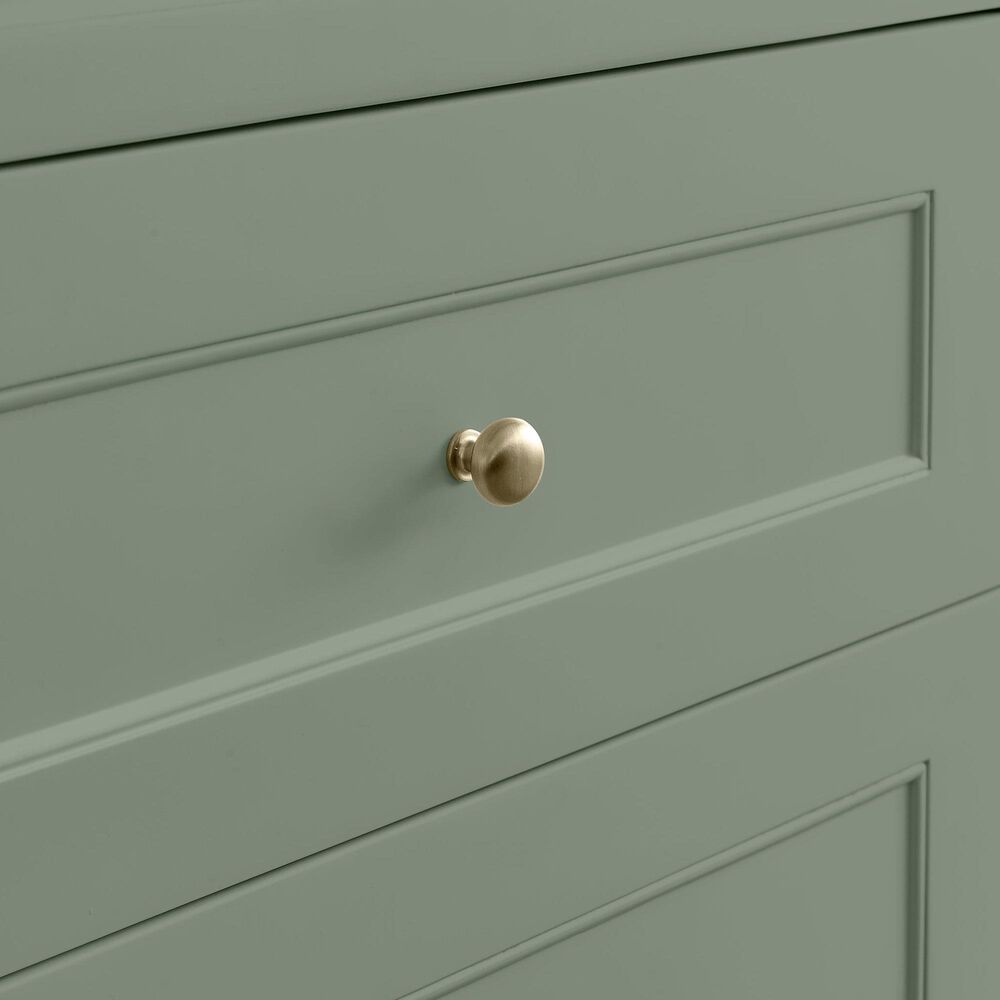 James Martin Vanities Breckenridge 48" Single Bathroom Vanity in Smokey Celadon with Single Hole 3 cm White Zeus Quartz Top and Rectangular Sink, , large