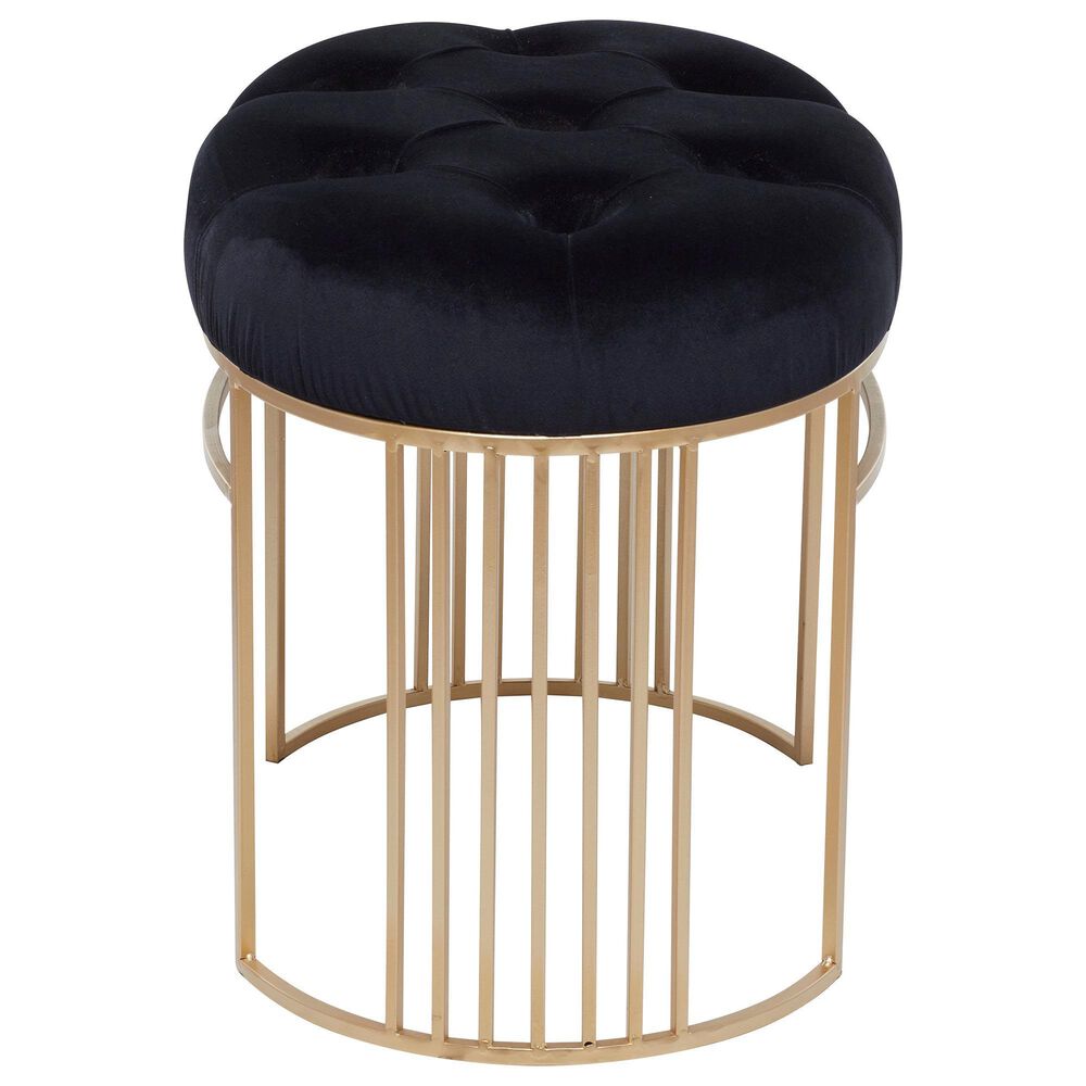 Maple and Jade 24&quot; Velvet Bench in Black, , large