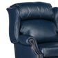 Bradington-Young Chippendale Hi-Leg Recliner in Navy, , large